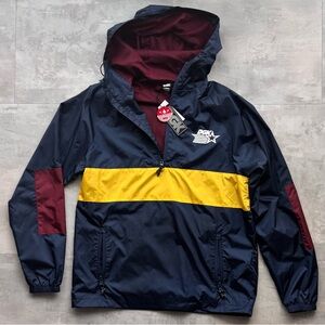 DGK Men’s Navy, Burgundy and Yellow Windbreaker Jacket